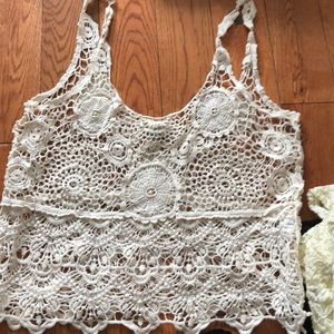 Lacy crop top